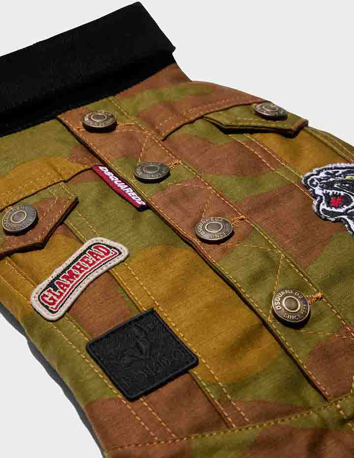 Giacca camouflage con patch